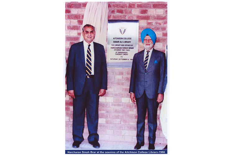 1986 - Aitchison Library Opening with Harcharan Brar